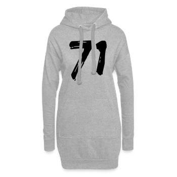 Brushed 71 - Hoodie-Kleid - Grau meliert - Vorne
