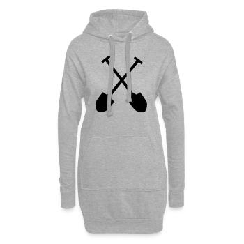 Schaufel - Hoodie-Kleid - Grau meliert - Vorne