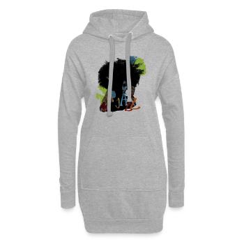 Jazz - Hoodie-Kleid - Grau meliert - Vorne