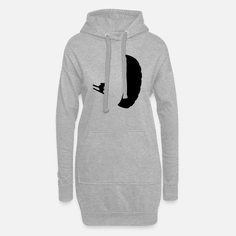 Speedflying / Speedriding /Speedgliding - Hoodie-Kleid - Grau meliert