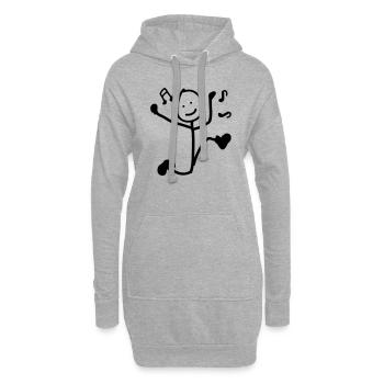 Tanzen Jungen - Hoodie-Kleid - Grau meliert - Vorne