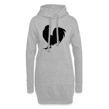 hahn - Hoodie-Kleid - Grau meliert - Vorne