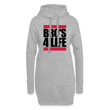 Brothers 4 Life Logo - Sweat-shirt à capuche long Femme - gris chiné - Devant