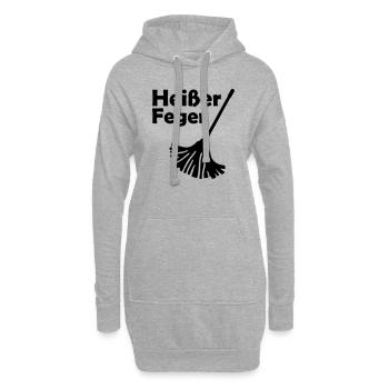 Heißer Feger - Hoodie-Kleid - Grau meliert - Vorne