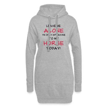 Horse - Hoodie-Kleid - Grau meliert - Vorne