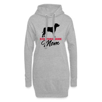 Staffordshire Mom - Sweat-shirt à capuche long Femme - gris chiné - Devant
