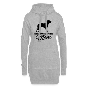 Staffordshire Mom - Sweat-shirt à capuche long Femme - gris chiné - Devant