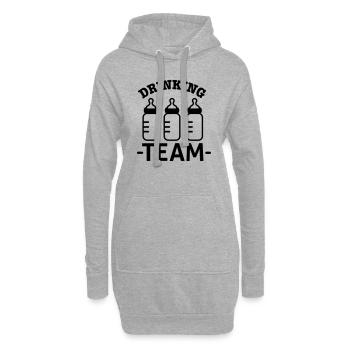 Babyflasche - Hoodie-Kleid - Grau meliert - Vorne