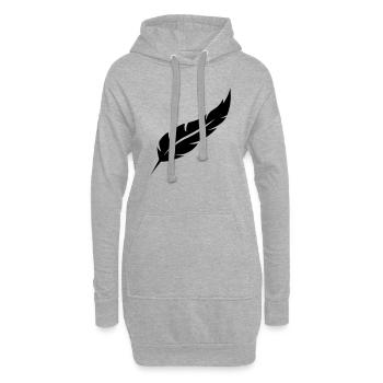 feder - Hoodie-Kleid - Grau meliert - Vorne