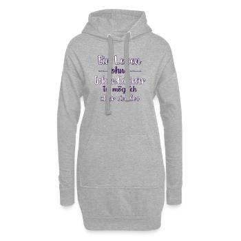Golden Retriever - Hoodie-Kleid - Grau meliert - Vorne