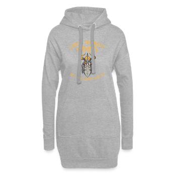 Wolf Odins lamm gottes Geschenk Dänemark Nord - Hoodie-Kleid - Grau meliert - Vorne