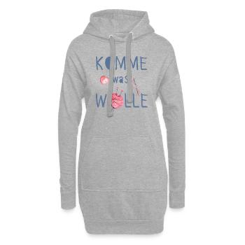 Komme was Wolle - Hoodie-Kleid - Grau meliert - Vorne