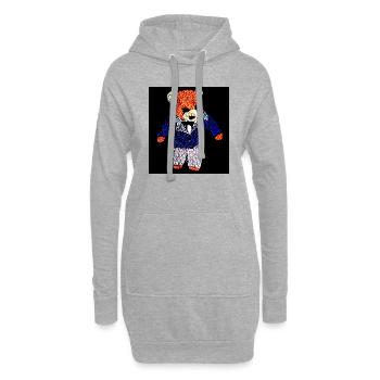 Hochzeitstag ,bräutigam - Hoodie-Kleid - Grau meliert - Vorne