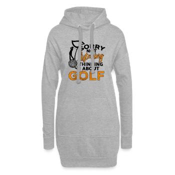 golf weihnachten geburtstag geschenk - Hoodie-Kleid - Grau meliert - Vorne