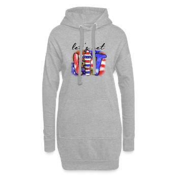 Let's Get Lit - Hoodie Dress - heather grey - Front