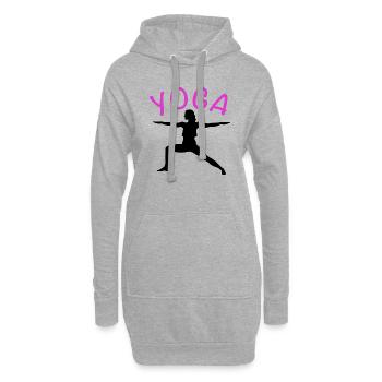 Yoga Sport - Hoodie-Kleid - Grau meliert - Vorne