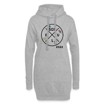 Schule 2022 - Hoodie-Kleid - Grau meliert - Vorne