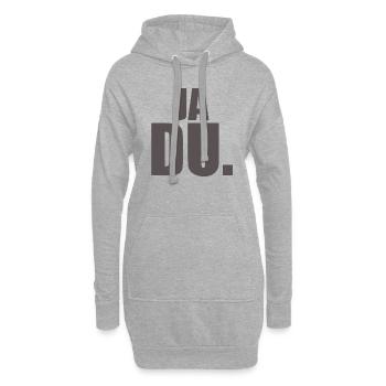 Ja - Hoodie-Kleid - Grau meliert - Vorne