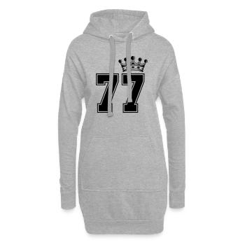 77 krone - Hoodie-Kleid - Grau meliert - Vorne