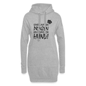 Dog Hund - Hoodie-Kleid - Grau meliert - Vorne