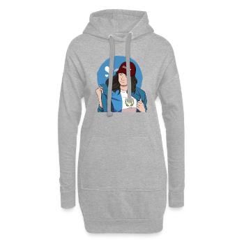 Guatemala Guatemalan Flagge DNA I Geschenk - Hoodie-Kleid - Grau meliert - Vorne