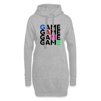 Spiel - Hoodie-Kleid - Grau meliert - Vorne