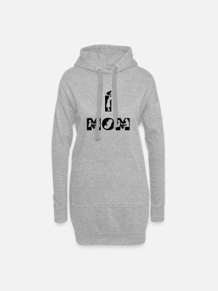 and MSM Black - Hoodie Dress - heather grey