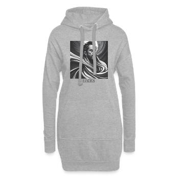 GREEK HADES - Hoodie-Kleid - Grau meliert - Vorne