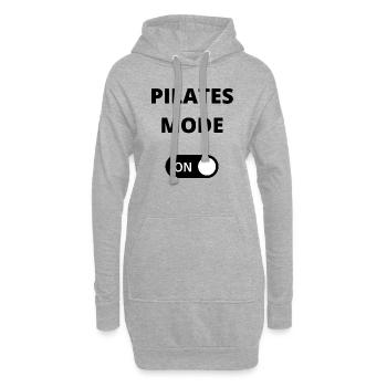 Pilates-Modus EIN - Pilates-Modus aktivieren - Hoodie-Kleid - Grau meliert - Vorne