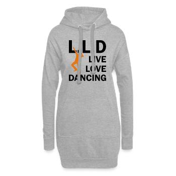 Dancing Dance Music - Hoodie Dress - heather grey - Front