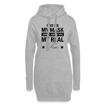 Paintball Airsoft - Sweat-shirt à capuche long Femme - gris chiné - Devant