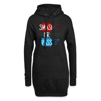 Smash or Pass - Hoodie-Kleid - Schwarz - Vorne