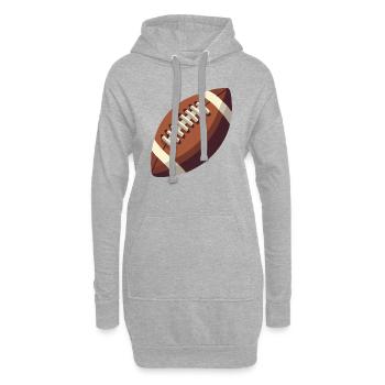 Fußball - Hoodie-Kleid - Grau meliert - Vorne