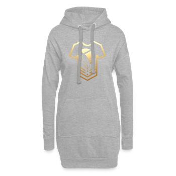 kitesurf - Sweat-shirt à capuche long Femme - gris chiné - Devant