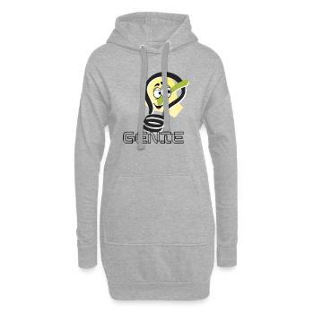 GENIE - Hoodie-Kleid - Grau meliert - Vorne