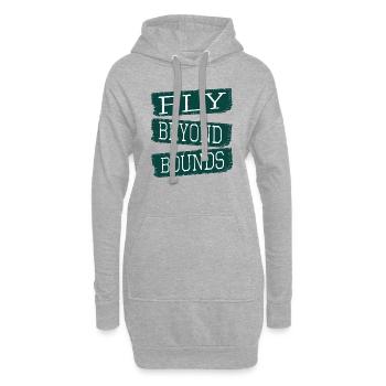 present imaginative minds innovative imagination - Hoodie-Kleid - Grau meliert - Vorne