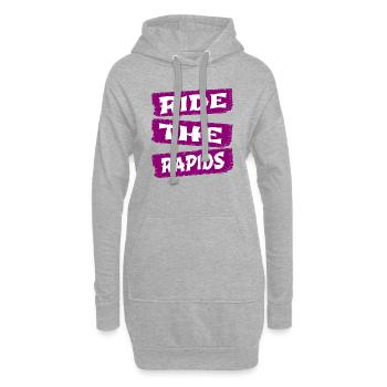 Cool Citation Drôle Rafting Sécurité Aventures Extrêmes - Sweat-shirt à capuche long Femme - gris chiné - Devant
