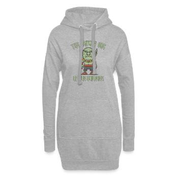 L’Orc de l’Univers - Sweat-shirt à capuche long Femme - gris chiné - Devant