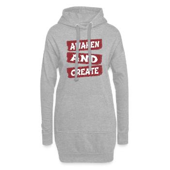 jokes gift birthday present - Hoodie-Kleid - Grau meliert - Vorne