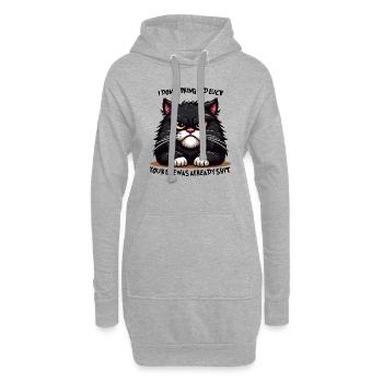 UNGLÜCK - Hoodie-Kleid - Grau meliert - Vorne