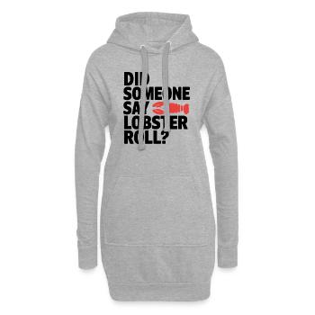 La nourriture rencontre le style - Sweat-shirt à capuche long Femme - gris chiné - Devant