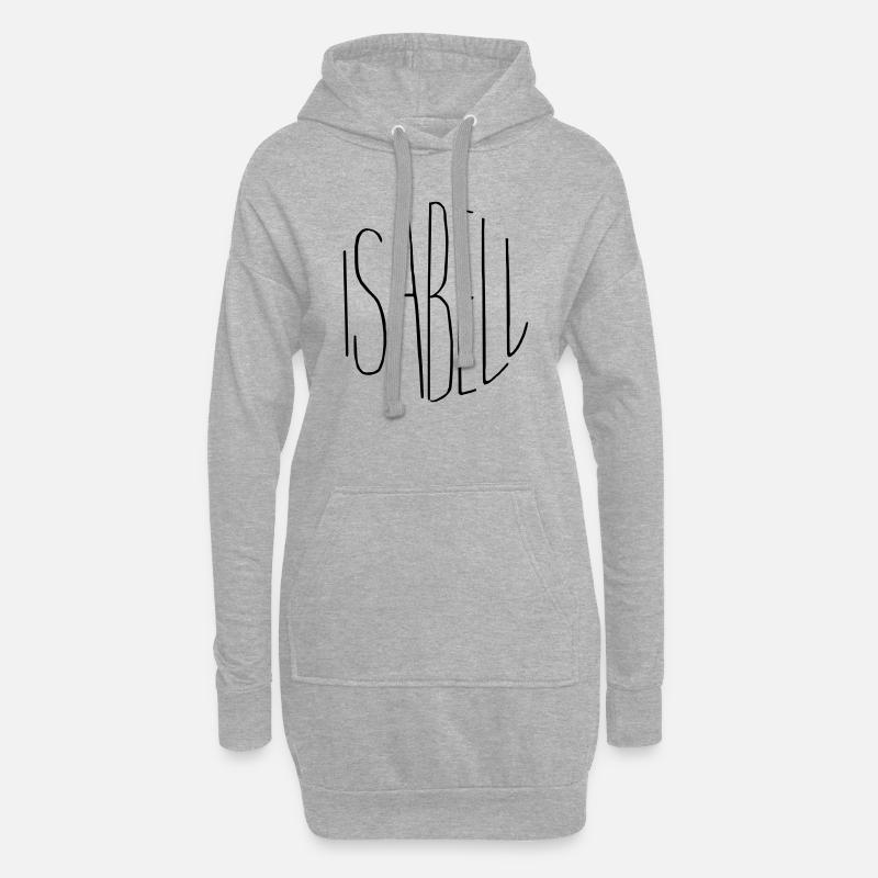 Isabelle - Sweat-shirt à capuche long Femme - gris chiné