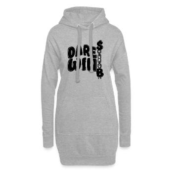 Cash Dollar Dare Win - Sweat-shirt à capuche long Femme - gris chiné - Devant