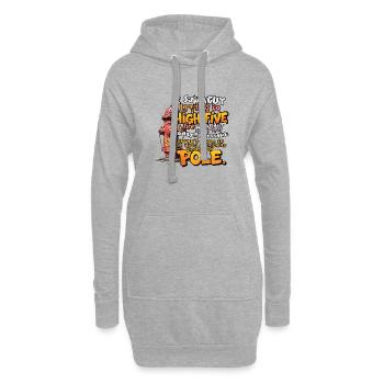 High Five sur une bouche d’incendie - Sweat-shirt à capuche long Femme - gris chiné - Devant