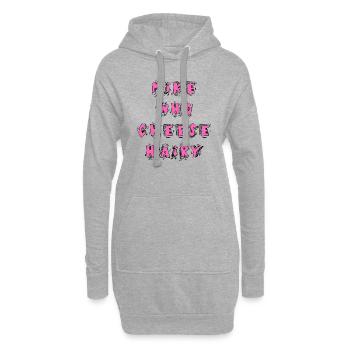 Mike Who Cheese Hairy - Meme für Erwachsene - Hoodie-Kleid - Grau meliert - Vorne