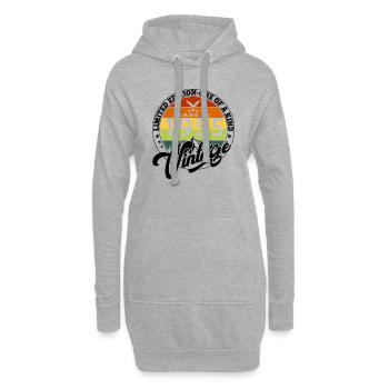 1955 Geburtstag Geboren im Jahr 1955 Vintage Retro. Editio - Hoodie-Kleid - Grau meliert - Vorne
