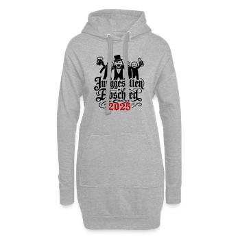 Junggesellen Abschied 2025 Jga Team - Hoodie-Kleid - Grau meliert - Vorne