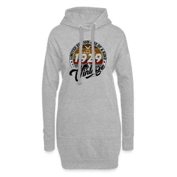 Vintage élégant : 1929 Cadeau rétro 1929 2025 - Sweat-shirt à capuche long Femme - gris chiné - Devant