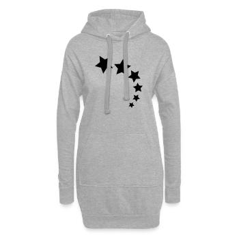 sternenkurve - Hoodie-Kleid - Grau meliert - Vorne