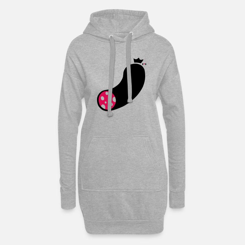 wurst - Hoodie-Kleid - Grau meliert